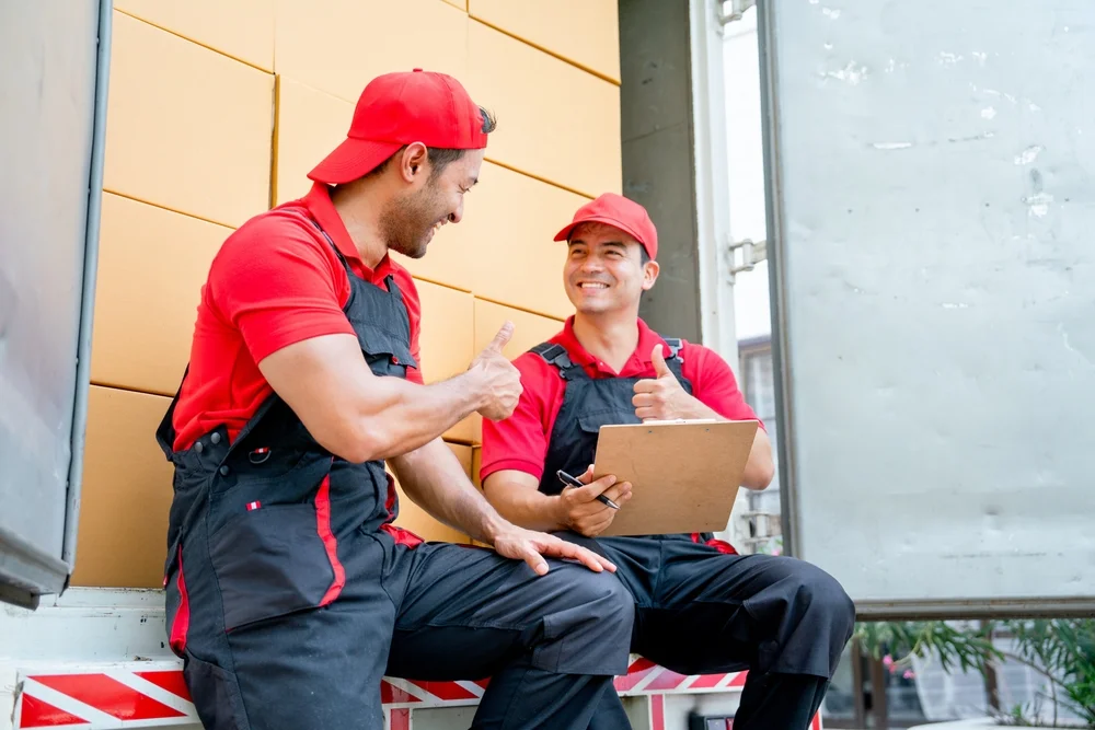 Professionelles Umzugsteam sichert wertvolles Inventar
